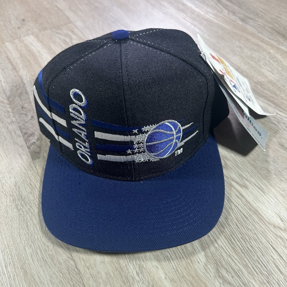 VTG Sports Specialties Orlando Magic Scratch Snapback Hat NWT NBA Black Wool Cap